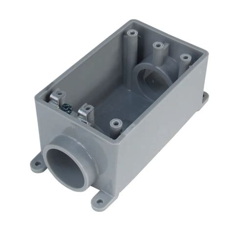 electric box y connector for two pieces of conduit|outlet box conduit fittings.